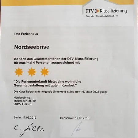 Holiday home Nordseebrise